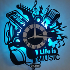 LED Vinyl Wall Clock