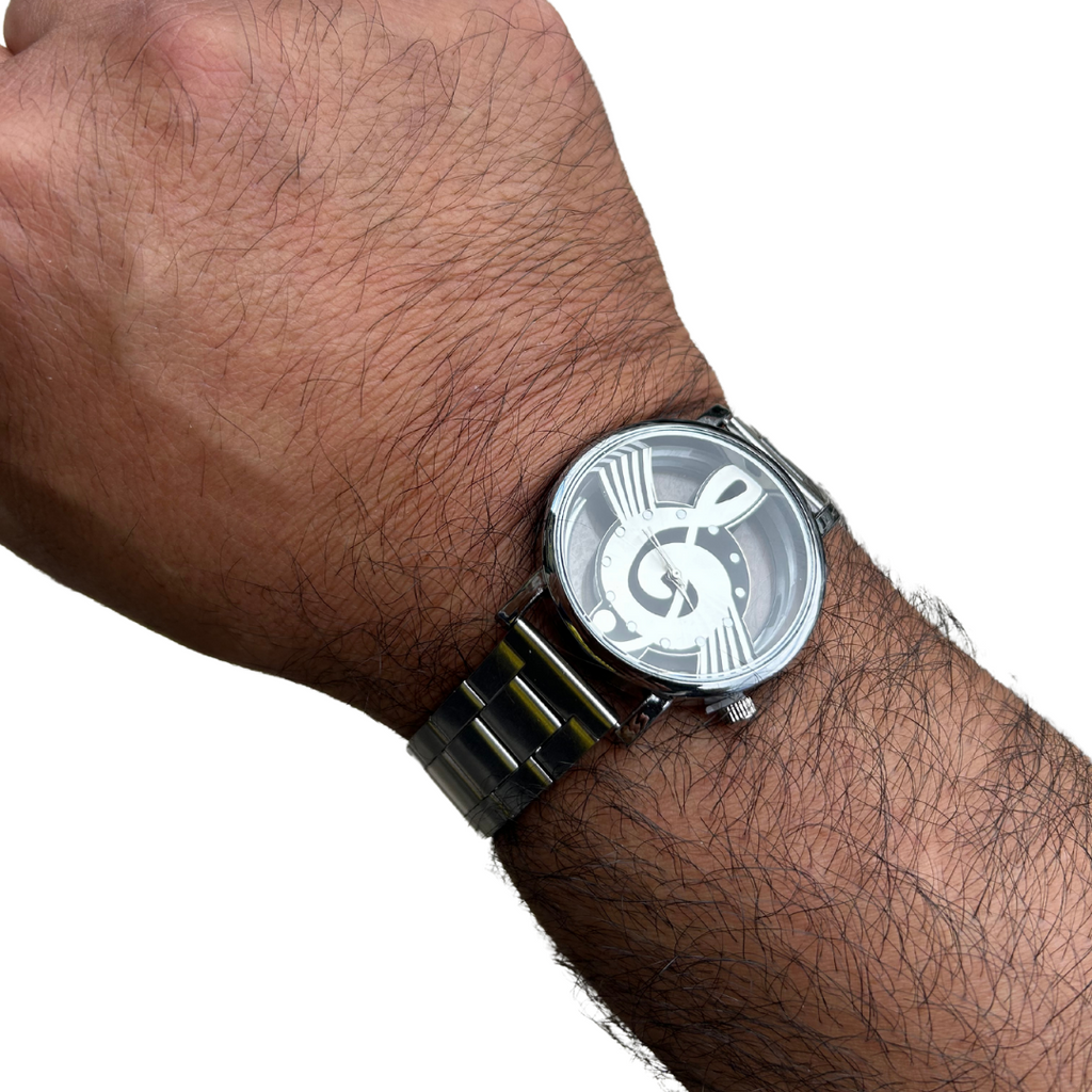 Treble Clef Transparent Watch