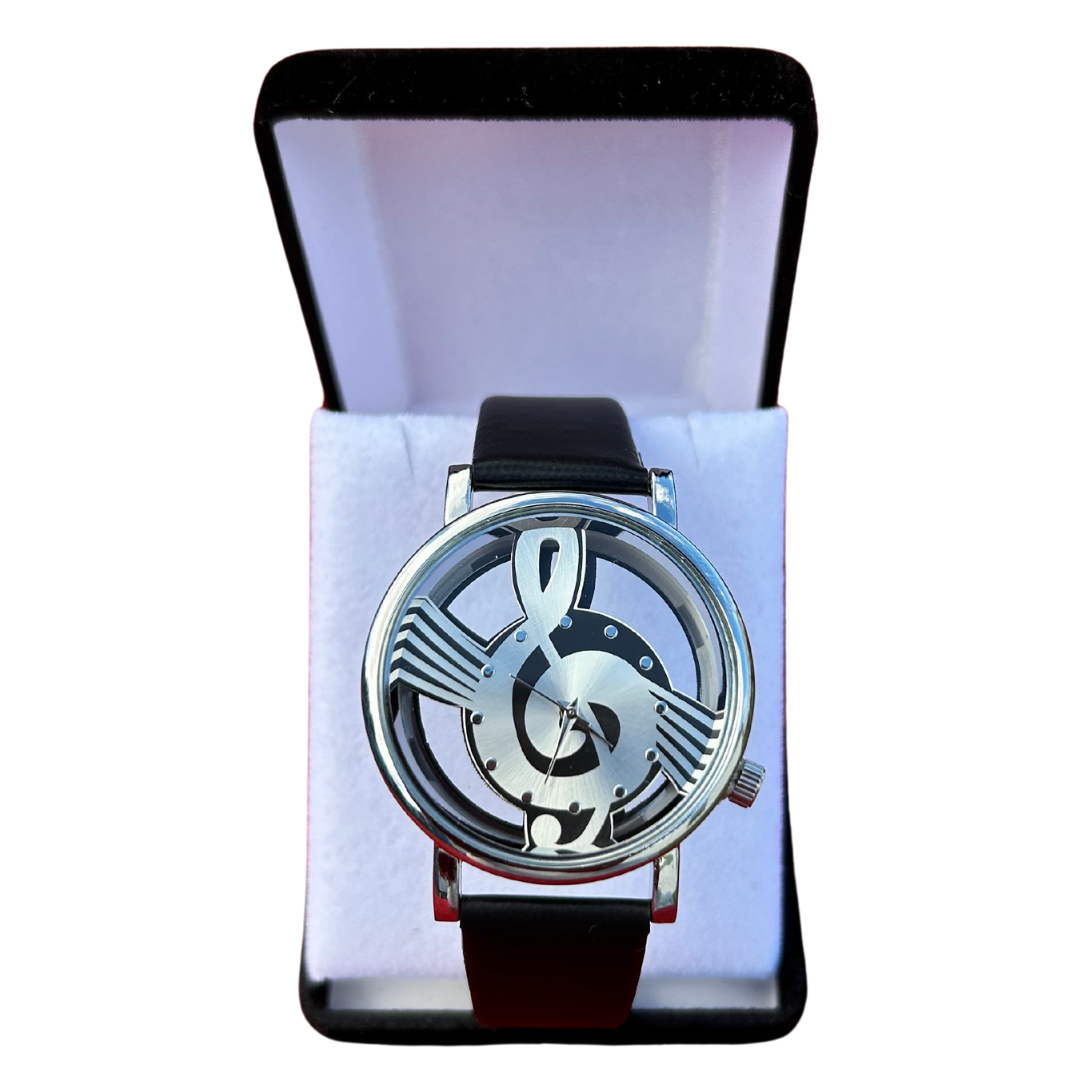 Treble Clef Transparent Watch