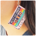 Pink Cassette Best of 1980 Earrings