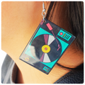 Turntable Print Earrings