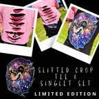 "Charlotte" Crop Tee & Singlet Set - LIMITED EDITION