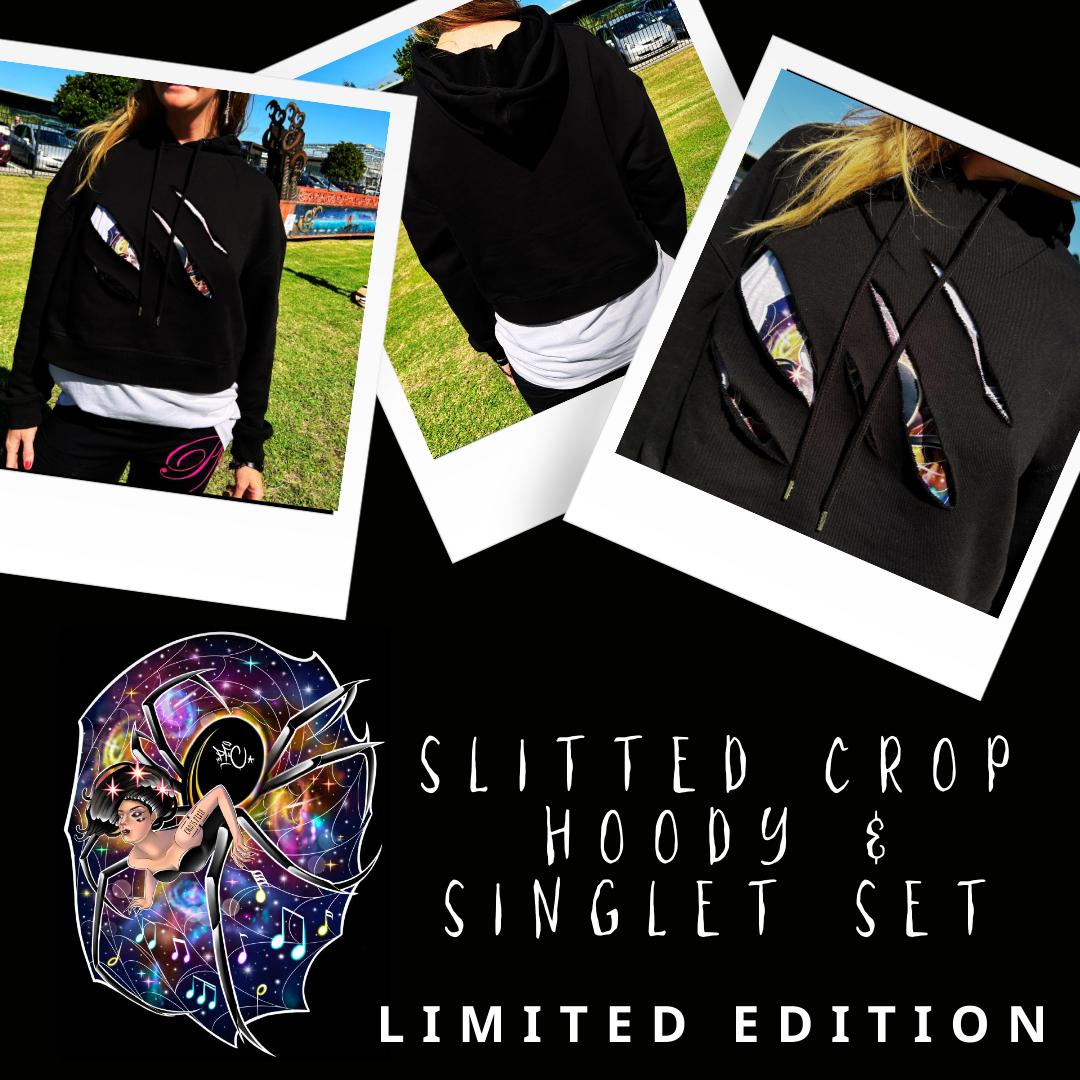 "Charlotte" Crop Hoody & Singlet Set - LIMITED EDITION