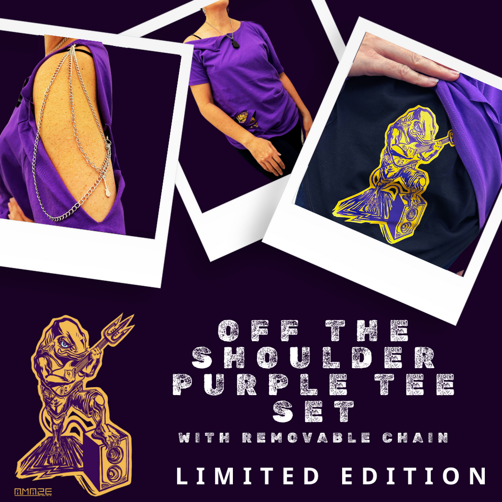 "Flip" Off the Shoulder Tee Set - LIMITED EDITION