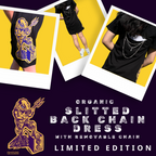 "Flip" Organic Slitted Back Chain Dress - LIMITED EDITION