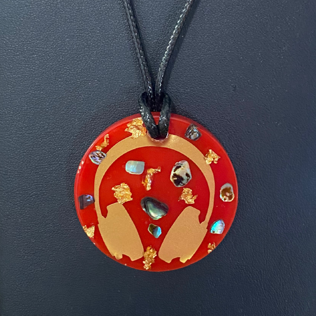 Handmade Pāua Music Pendants