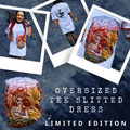 "Sirena" Oversized Slitted Tee-Dress - LIMITED EDITION