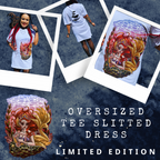 "Sirena" Oversized Slitted Tee-Dress - LIMITED EDITION