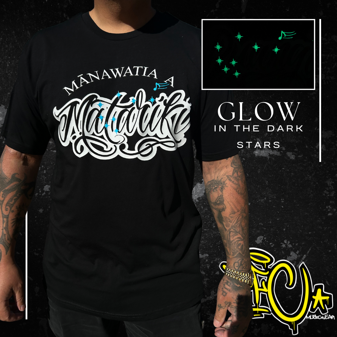MATARIKI Tee (Silver or Glow in Dark Stars)